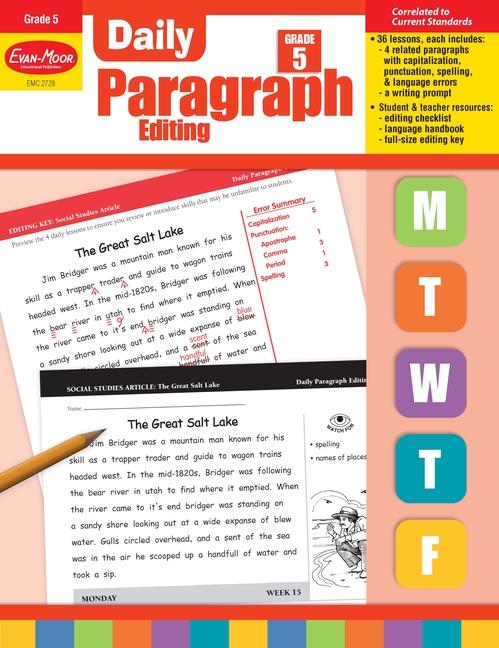 Daily Paragraph Editing Grade 5 Teacher Edition
