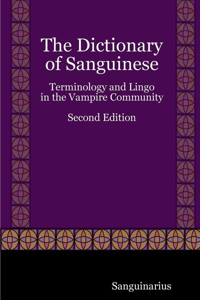 The Dictionary of Sanguinese