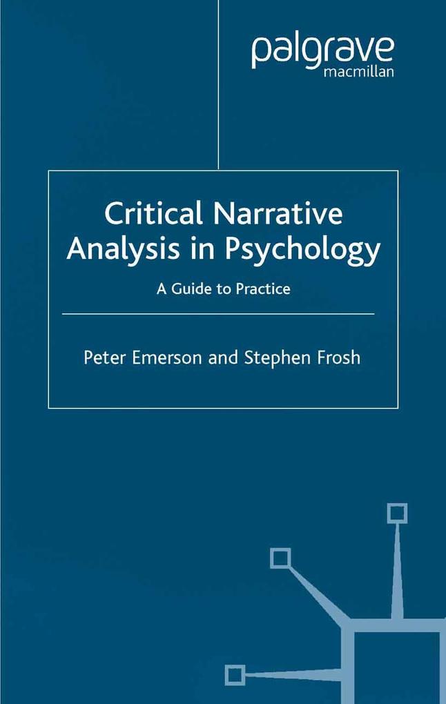 Critical Narrative Analysis in Psychology