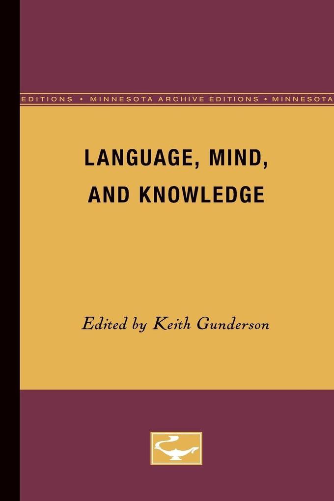 Language Mind and Knowledge