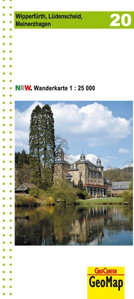 Wipperfürth Lüdenscheid Meinerzhagen topographische Wanderkarte NRW