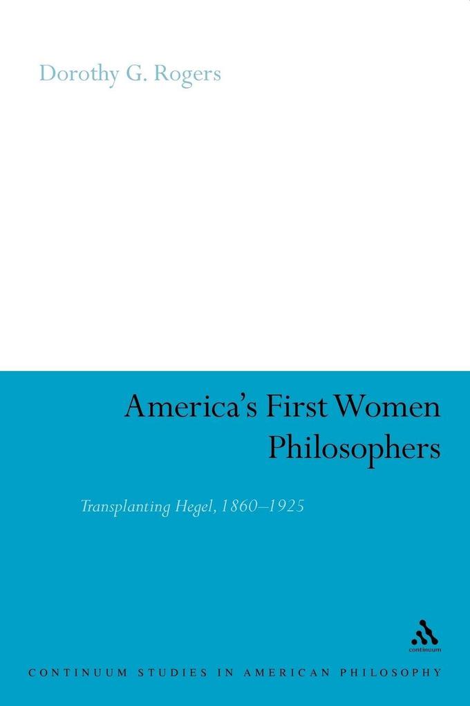 America's First Women Philosophers