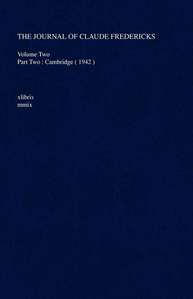 The Journal of Claude Fredericks