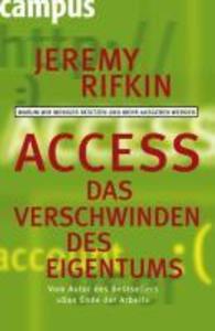 Access - Das Verschwinden des Eigentums - Jeremy Rifkin