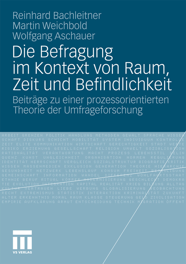 Die Befragung im Kontext von Raum Zeit und Befindlichkeit - Reinhard Bachleitner/ Martin Weichbold/ Wolfgang Aschauer