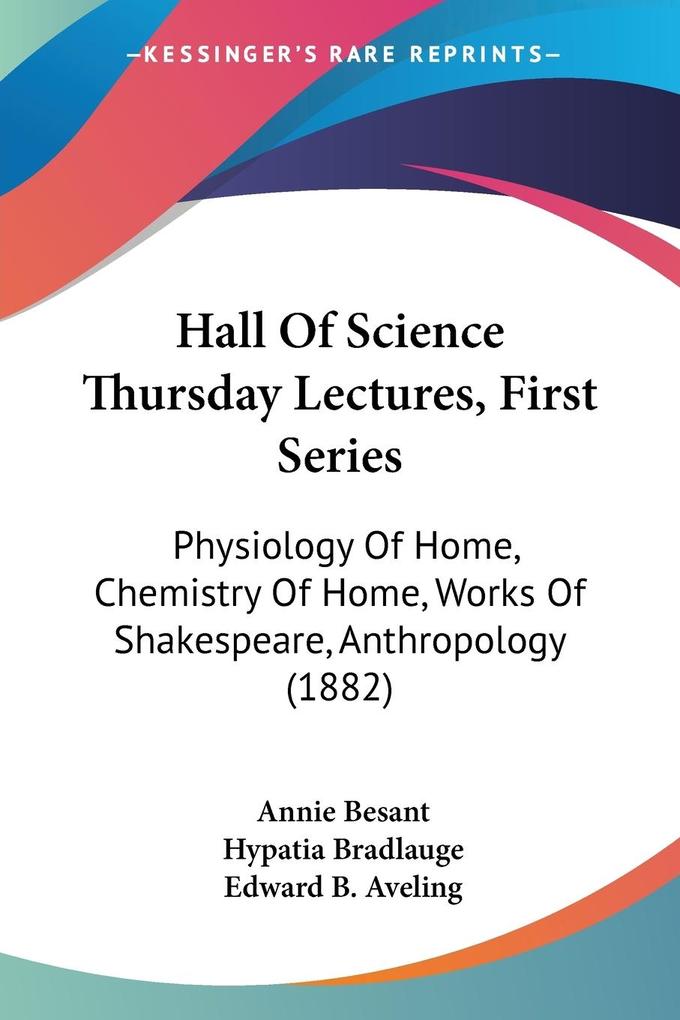 Hall Of Science Thursday Lectures First Series
