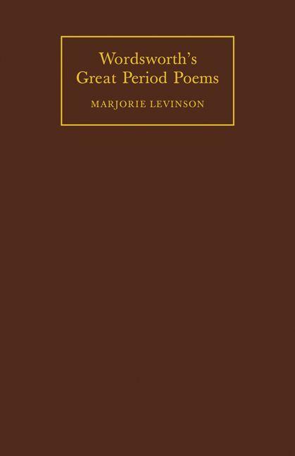Wordsworth's Great Period Poems
