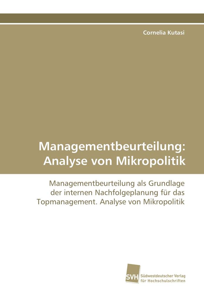 Managementbeurteilung: Analyse von Mikropolitik