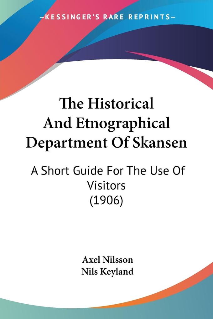The Historical And Etnographical Department Of Skansen