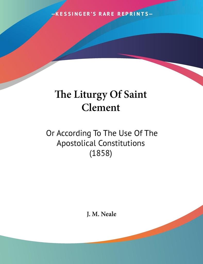 The Liturgy Of Saint Clement