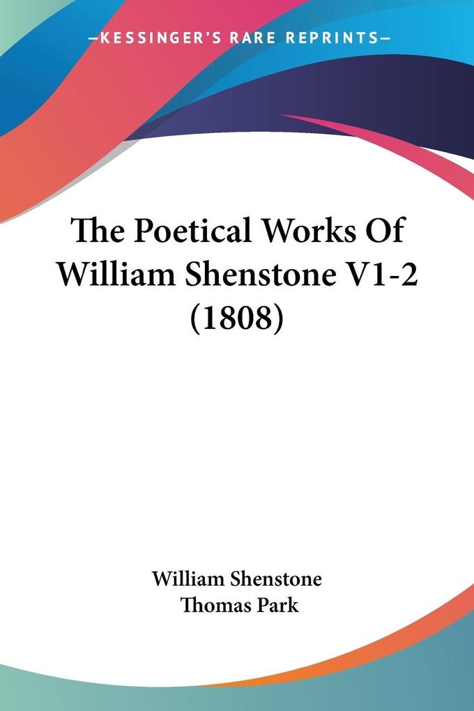 The Poetical Works Of William Shenstone V1-2 (1808)