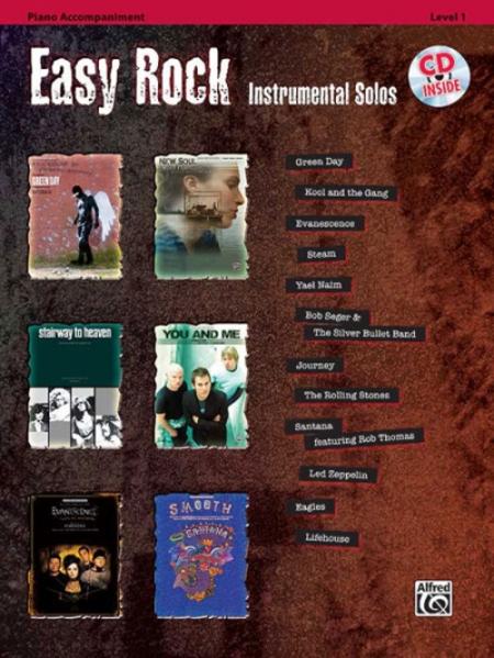 Easy Rock Instrumental Solos Level 1: Piano Acc. Book & CD [With CD (Audio)]