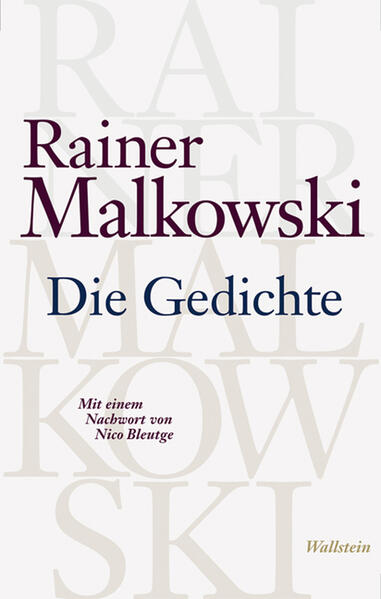 Die Gedichte - Rainer Malkowski