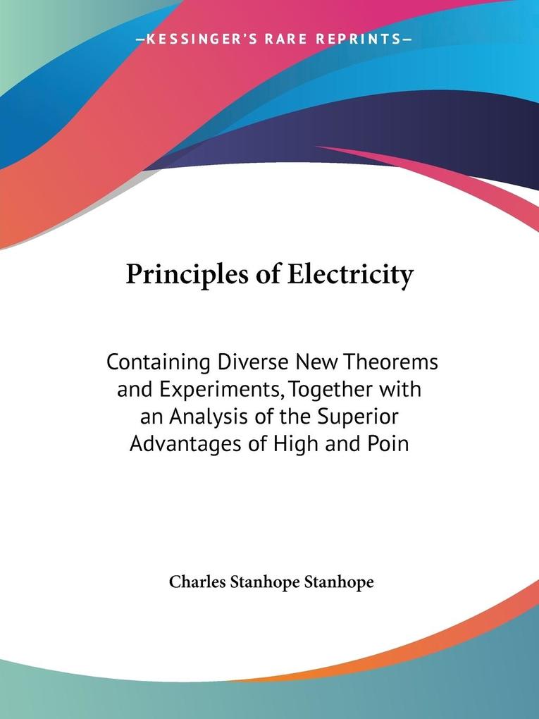 Principles of Electricity - Charles Stanhope Earl Stanhope