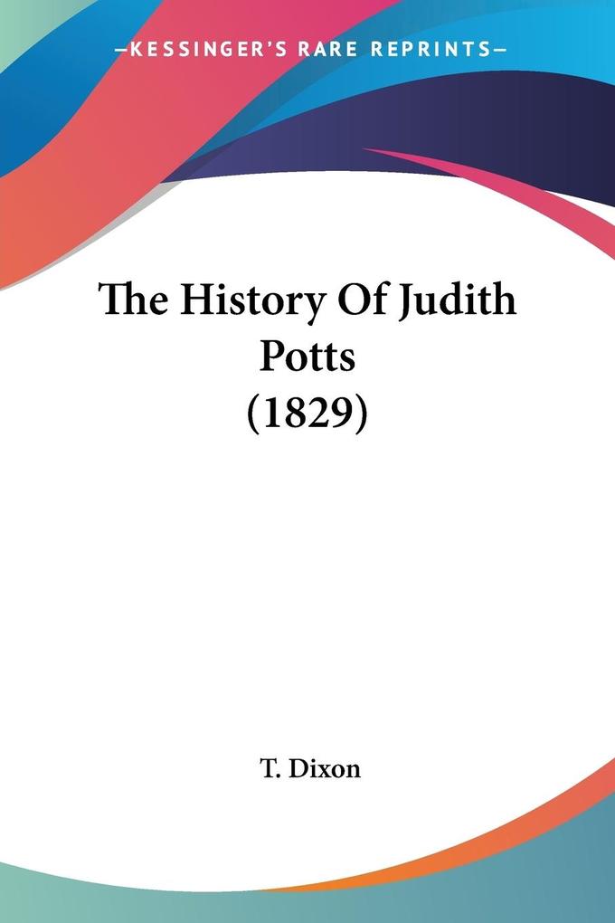 The History Of Judith Potts (1829)