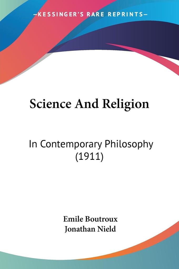 Science And Religion - Emile Boutroux