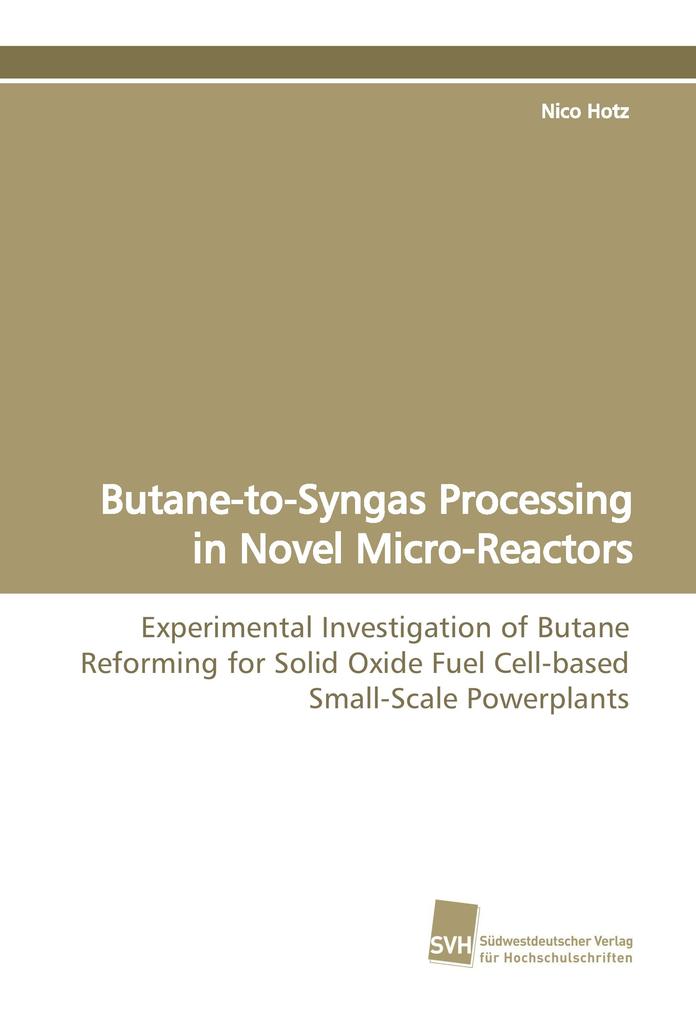 Butane-to-Syngas Processing in Novel Micro-Reactors