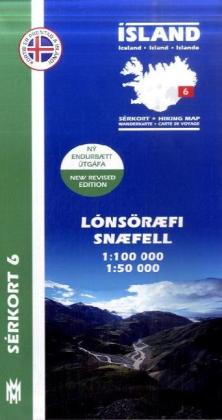 Island - Sérkort Lónsöraefi Snaefell
