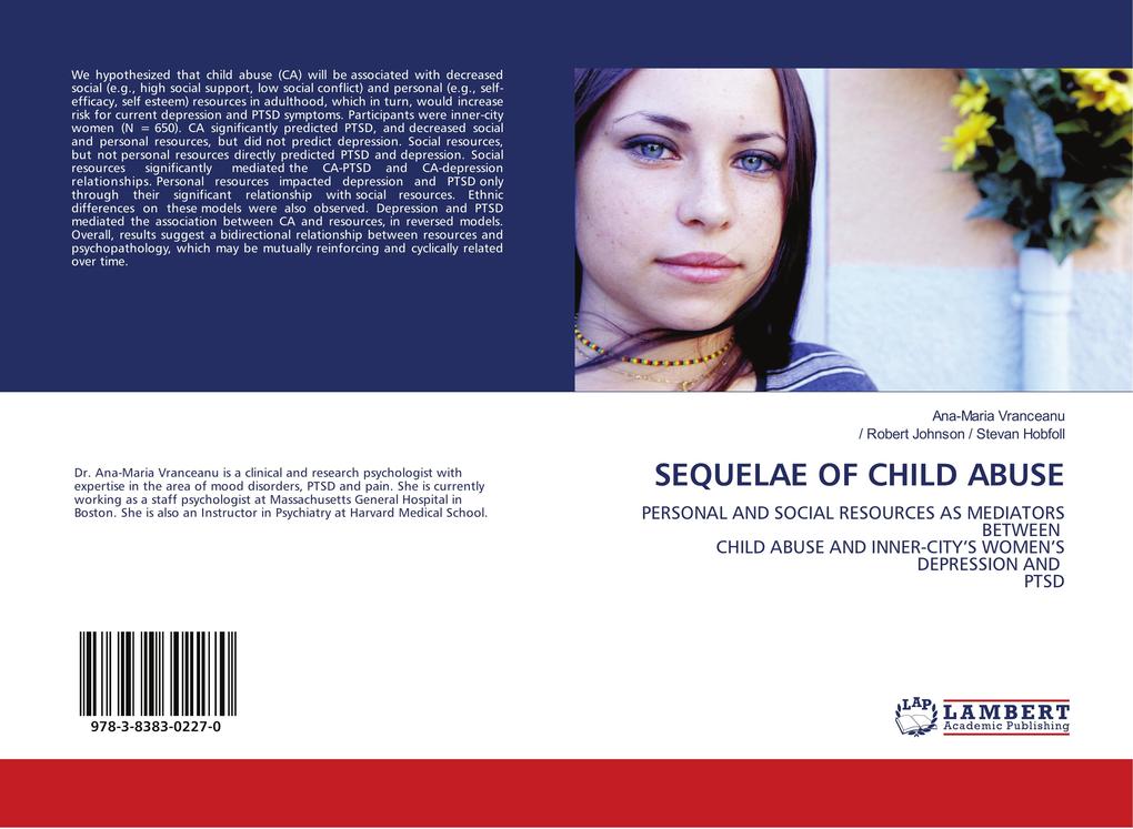 SEQUELAE OF CHILD ABUSE - Ana-Maria Vranceanu/ / Robert Johnson / Stevan Hobfoll