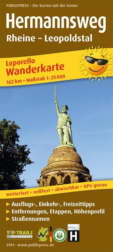 Hermannsweg Rheine - Leopoldstal . 1:25 000