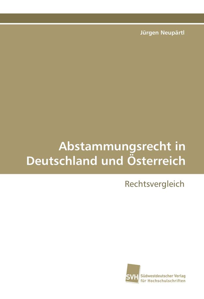 Abstammungsrecht in Deutschland und Österreich