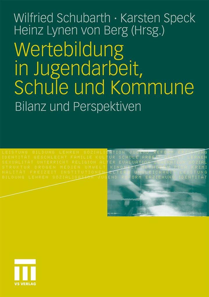Wertebildung in Jugendarbeit Schule und Kommune