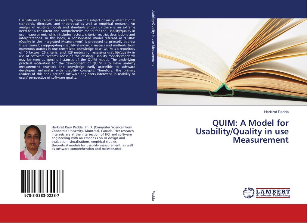 QUIM: A Model for Usability/Quality in use Measurement - Harkirat Padda