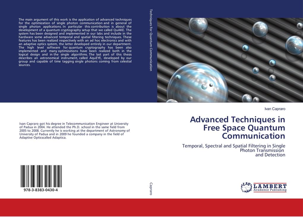 Advanced Techniques in Free Space Quantum Communication
