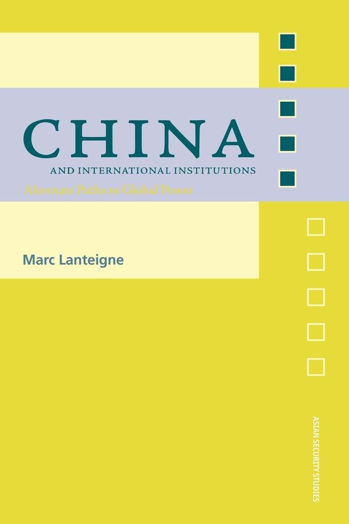 China and International Institutions