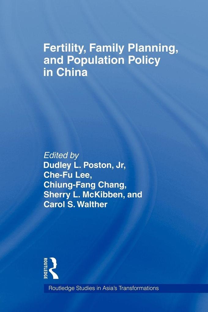 Fertility Family Planning and Population Policy in China