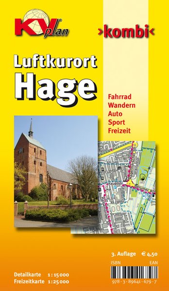 Hage KVplan Radkarte/Freizeitkarte/Stadtplan 1:25.000 / 1:15.000 - Sascha René Tacken