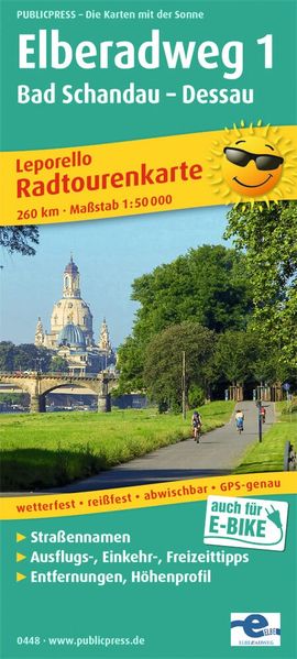 Elberadweg 1 Bad Schandau - Dessau 1 : 50 000