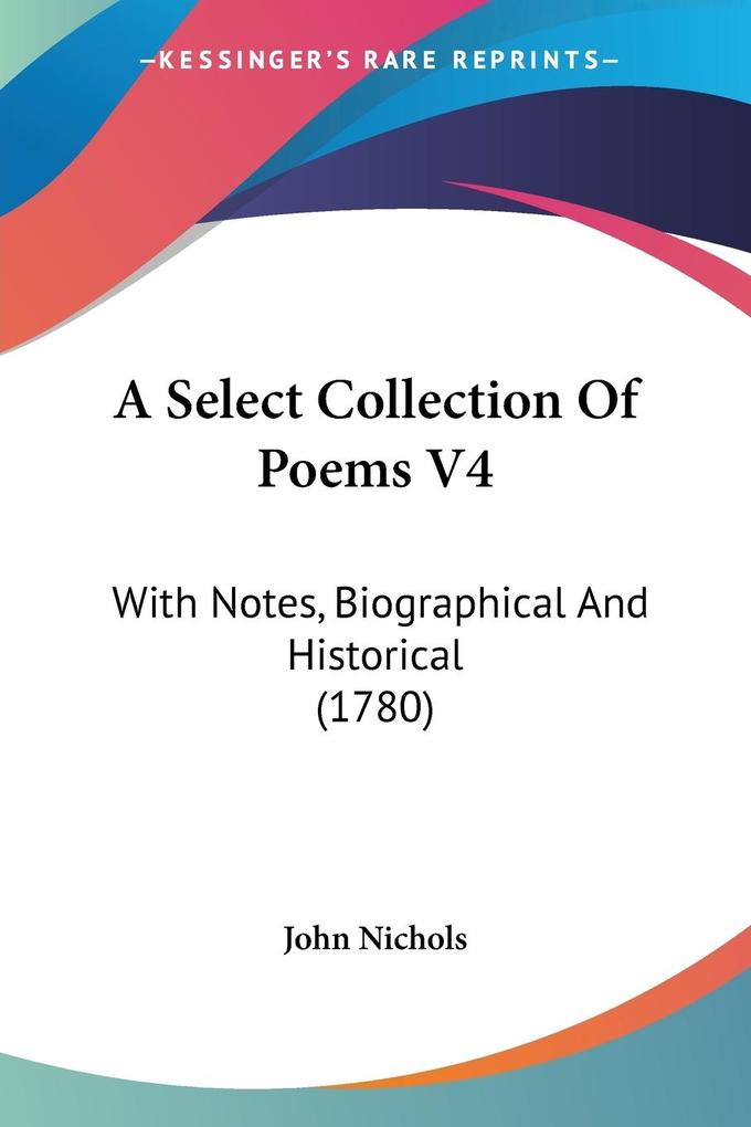 A Select Collection Of Poems V4