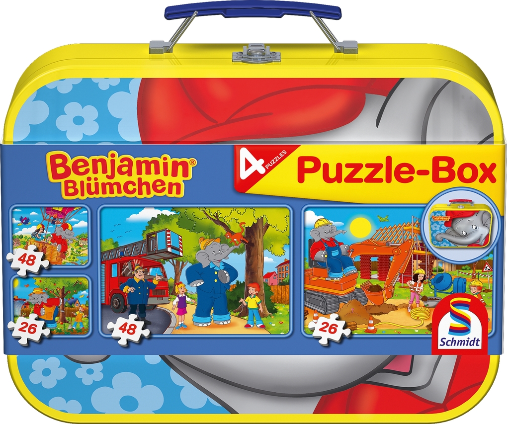 Benjamin Blümchen. Puzzle-Box 2 x 26 2 x 48 Teile