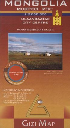 Gizi Map Mongolia Geographical Map