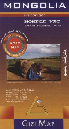 Gizi Map Mongolia Road Map