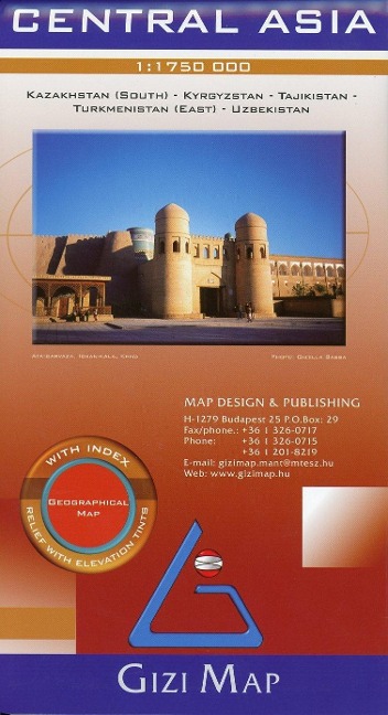 Gizi Map Central Asia Geographical