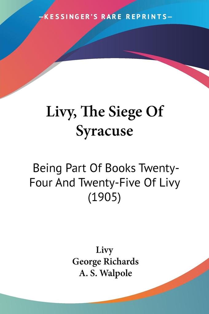 Livy The Siege Of Syracuse