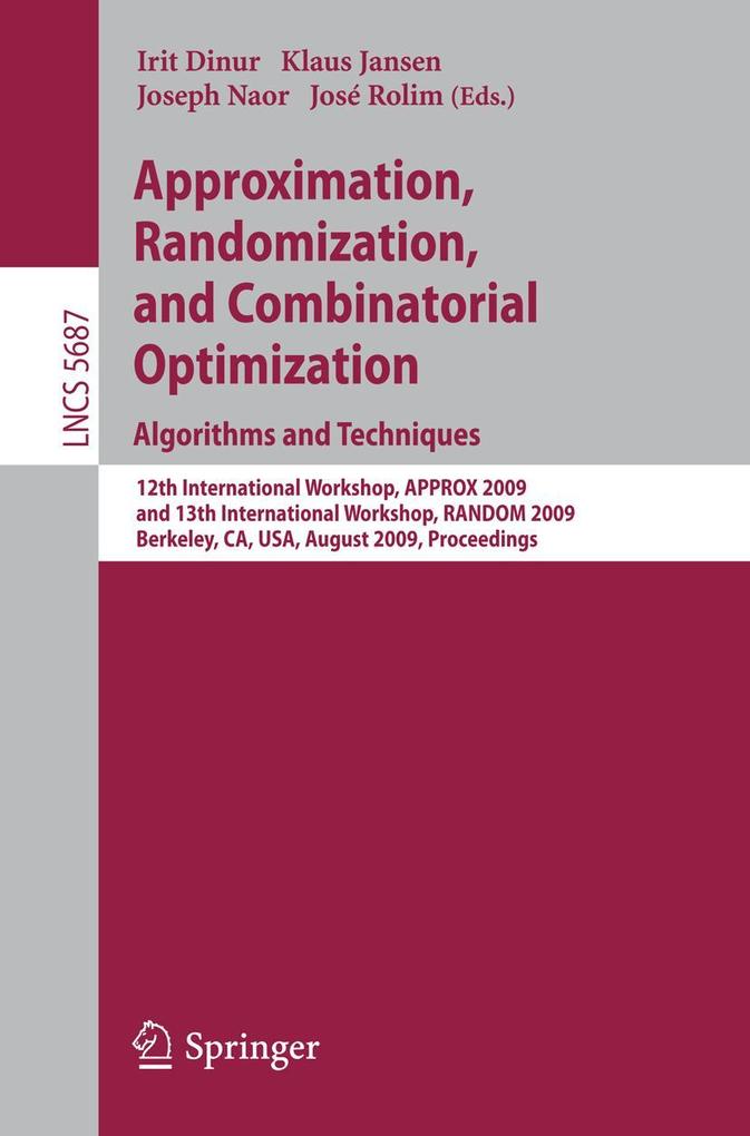 Approximation Randomization and Combinatorial Optimization. Algorithms and Techniques