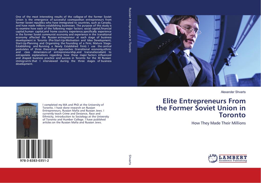 Elite Entrepreneurs From the Former Soviet Union in Toronto - Alexander Shvarts
