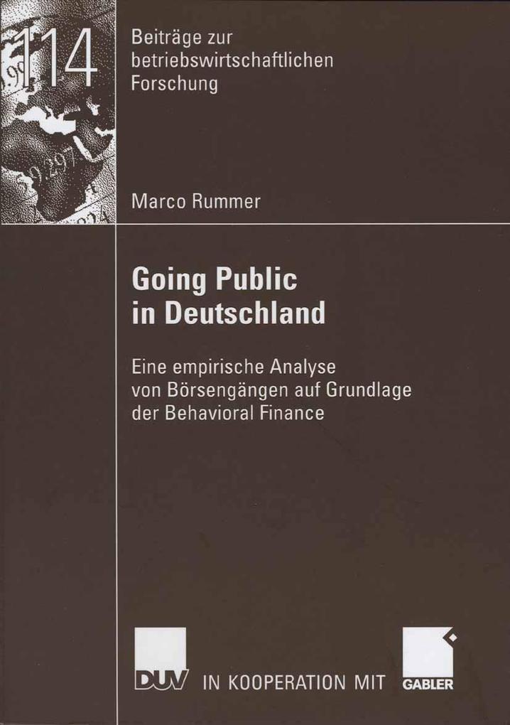 Going Public in Deutschland - Marco Rummer
