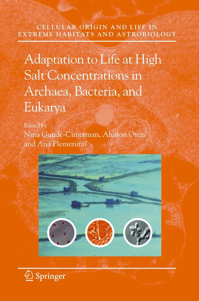 Adaptation to Life at High Salt Concentrations in Archaea Bacteria and Eukarya