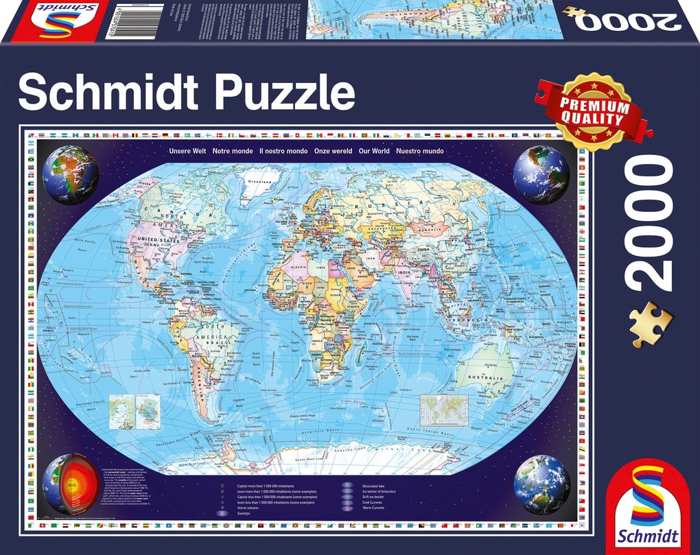 Image of Schmidt 57041 - Unsere Welt, Puzzle 2000 Teile