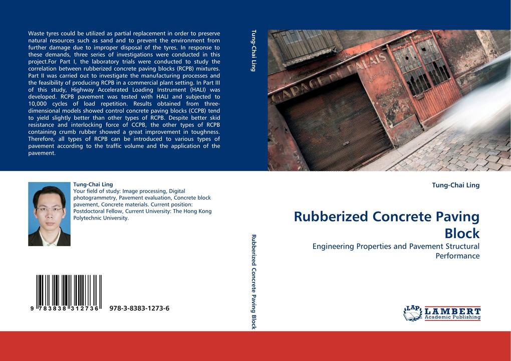 Rubberized Concrete Paving Block
