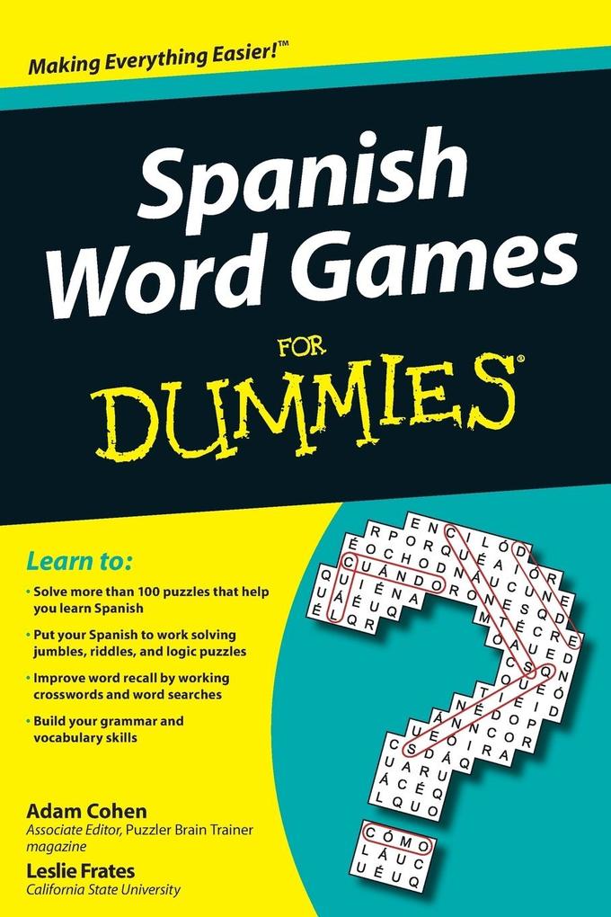Spanish Word Games for Dummies - Adam Cohen