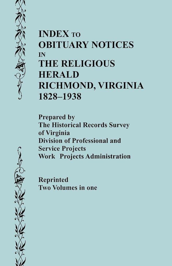 Guide to the Manuscript Collections of the Virginia Baptist Historical Society Supplement No. 1