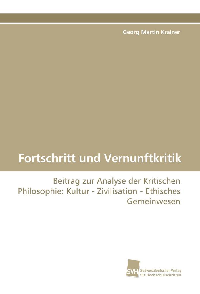 Fortschritt und Vernunftkritik