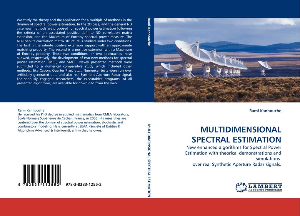 MULTIDIMENSIONAL SPECTRAL ESTIMATION