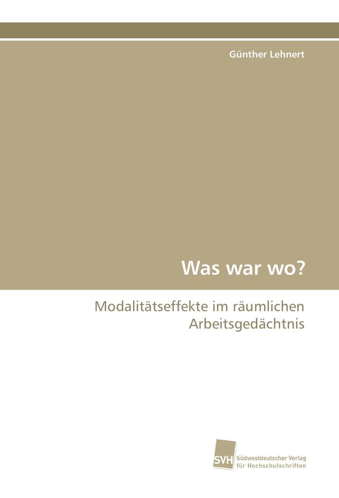 Was war wo?
