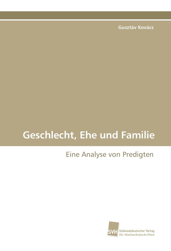 Geschlecht Ehe und Familie